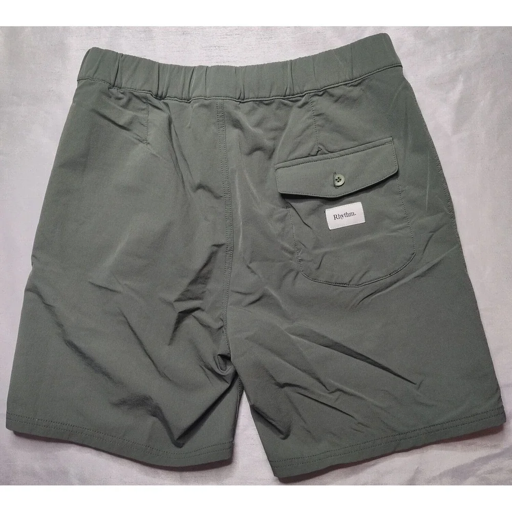 RYHTHM Men Size 32 Green Nylon‎ Stretch 7